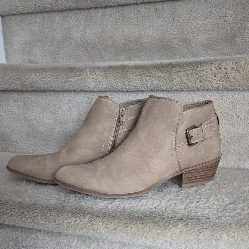 Esprit Taupe Ankle Booties with Buckle